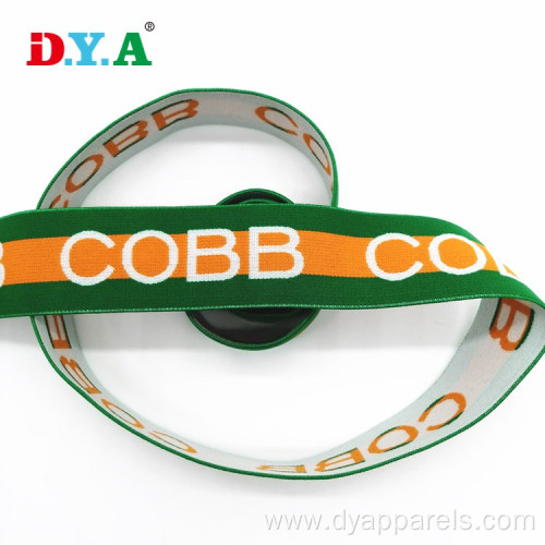 Brand logo elastic band 35mm colorful elastic band